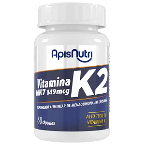 SUPL. DE VITAMINA K2 300MG 60 CAPS APISNUTRI