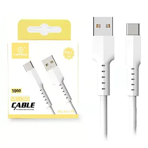 Cabo Carregador Turbo Tipo-C Branco - Conexão Rápida e Eficiente