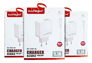 Carregador USB V8 Rápido Kapbom Branco