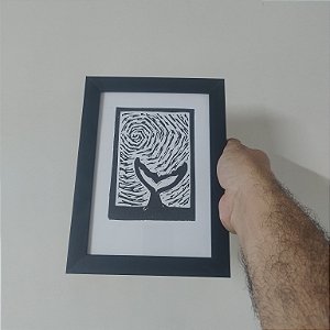 Jubarte A5 Linogravura Uilo Andrade