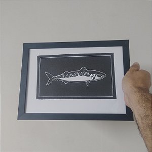 Cavala A4 Linogravura de Uilo Andrade