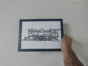 Linogravura Locomotiva 2c RN A4