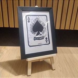 Ás de Espadas Gravura Decorativa