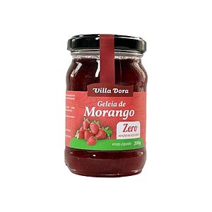 Geleia Villa Dora de Morango Zero Açúcar 200 gramas