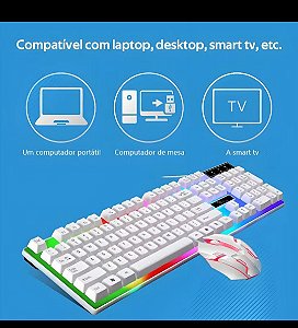 Teclado e Mouse Gamer KODI - RGB Multicolorido