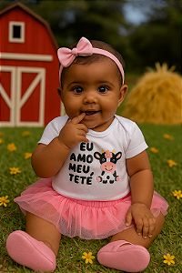 Body Amo Meu Tetê - Personalizado (P ao GG)