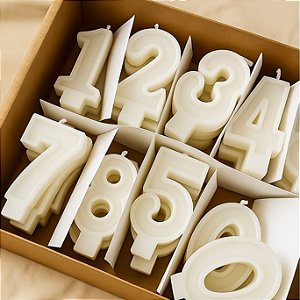 Vela Aniversário Mesversário Branca