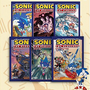 Combo Sonic - Volumes 1, 2, 3, 4, 5 e 6