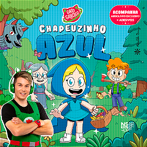Gato Galáctico Em Chapeuzinho Azul - Acompanha AudioBook Exclusivo + Cartela de Adesivos