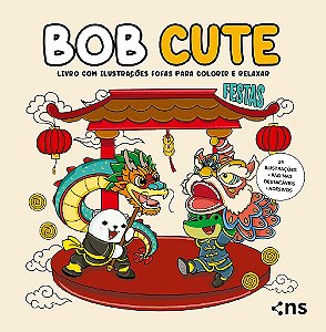 Bob Cute Festas - Livro Com 24 Ilustrações Fofas Para Colorir E Relaxar