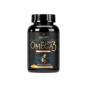 Oleo de Omega 3 EPA e DHA | Oleo de Peixe Selo MEG-3 | 120 Capsulas 1360mg - Bioklein