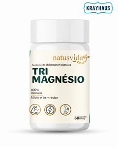 Tri Magnésio - 60 Cápsulas - NatusVida