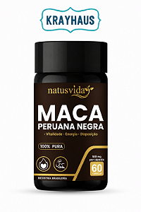 Maca Peruana - Negra - 500 mg - 60 caps - NatuVida