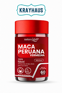 Maca Peruana - Vermelha - 500mg - 60 caps - NatusVida