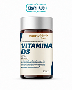 Vitamina D3 - 2000 UI - 60 caps - NatusVida