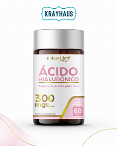 Ácido Hialurônico I 300 mg por caps I 60 caps - NatusVida