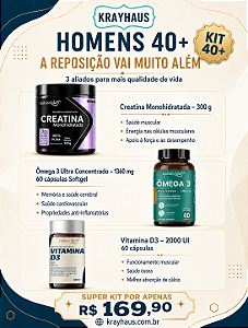 HOMENS 40+ SUPER KIT DE SUPLEMENTOS
