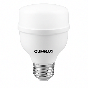 Lâmpada LED 20W Bulbo Luz Branca 6500K E27 - Ourolux