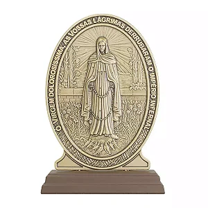 Medalhão Nossa Senhora das Lagrimas e Jesus Manietado