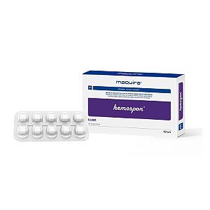 ESPONJA HEMOSTÁTICA HEMOSPON CUBO C/10UN - MAQUIRA