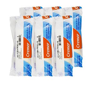 ATADURA DE CREPOM CYSNE 13 FIOS COM 06 ROLOS 12CM X 1,8M - CREMER