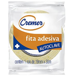 FITA ADESIVA ZEBRADA PARA AUTOCLAVE TAM 19MMX30M - CREMER