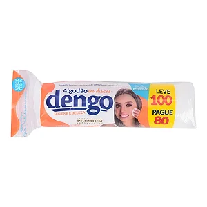 ALGODÃO DISCO ZIPLOCK 100 UNIDADES - DENGO