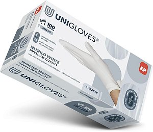 LUVA NITRÍLICA WHITE PREMIUM QUALITY