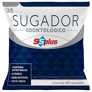 SUGADOR ODONTOLÓGICO C/40 UND - SSPLUS