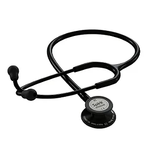ESTETOSCÓPIO SPIRIT CARDIOLÓGICO ADULTO C/ DIAFRAGMA PEDIÁTRICO BLACK EDITION - MD