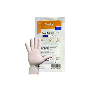 LUVA CIRÚRGICA ESTÉRIL LÁTEX COM PÓ - PAR - MEDIX