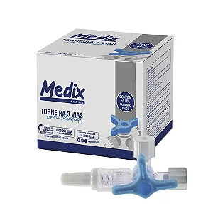 TORNEIRA 3 VIAS LOCK COM TRAVA - MEDIX