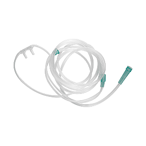 CATETER NASAL TIPO ÓCULOS ADULTO COM TUBO EXTENSOR 1.4M - MEDIX