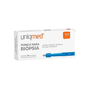 PUNCH PARA BIÓPSIA 8.0MM - UNIDADE - UNIQMED