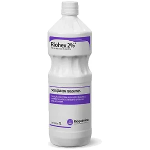 CLOREXIDINA DEGERMANTE 2% COM TENSOATIVOS RIOHEX 1000ML - RIOQUIMICA