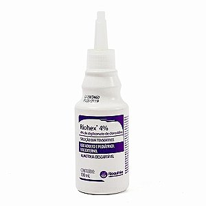 CLOREXIDINA DEGERMANTE 4% COM TENSOATIVOS RIOHEX 100ML - RIOQUIMICA