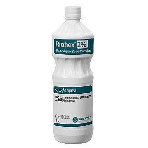 CLOREXIDINA AQUOSA 2% TENSOATIVOS RIOHEX 1000ML - RIOQUÍMICA