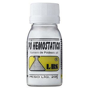 PÓ HEMOSTÁTICO CICATRIZANTE PARA BARBA E UNHAS 20G - LBS