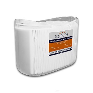 LENÇO PARA BANHO DESCARTÁVEL 28x30CM C/100UN - EUROPA