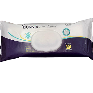 TOALHA UMEDECIDA PARA ADULTO E CRIANÇAS COM 60UN BIONNIX