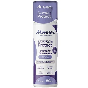 SOLUÇÃO DE LIMPEZA DERMA PROTECT COM PHMB ESPUMA 50ML - MISSNER