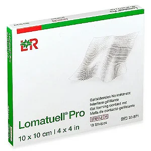 LOMATUELL PRO COBERTURA DE GAZE PARAFINADA C/PART HIDROCOLOIDE 10X10 CM - 1 UNIDADE - VENOSAN