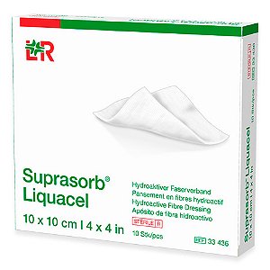 CURATIVO DE HIDROFIBRA SUPRASORB LIQUACEL 10CMX10CM - UNIDADE - VENOSAN