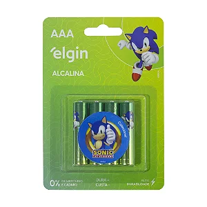PILHA ALCALINA PALITO AAA 1.5V - C/4UN - ELGIN