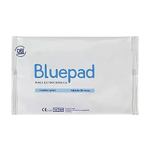 PLACA ELETROCIRÚRGICA ADULTO E PEDIÁTRICO COM ANEL PROTETOR BI-PARTIDA AP20 – BLUEPAD