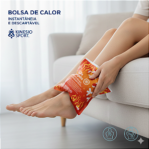 BOLSA DE CALOR INSTANTÂNEA E DESCARTÁVEL 12,7cm x 15,2cm - KINÉSIOSPORT