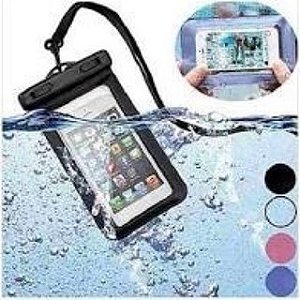 Capa Protetora à Prova d’Água para Celular – PVC Transparente com Cordão