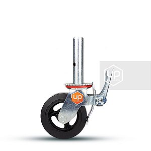 Conjunto de Rodízios Emborrachado 150mm - 4 unidades