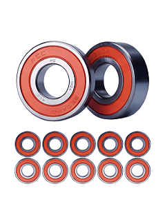 Kit 10 Rolamento 6204 2RS 47x20x14mm