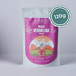 Maca Vermelha Peruana em pó - 120g | Gelatinizada